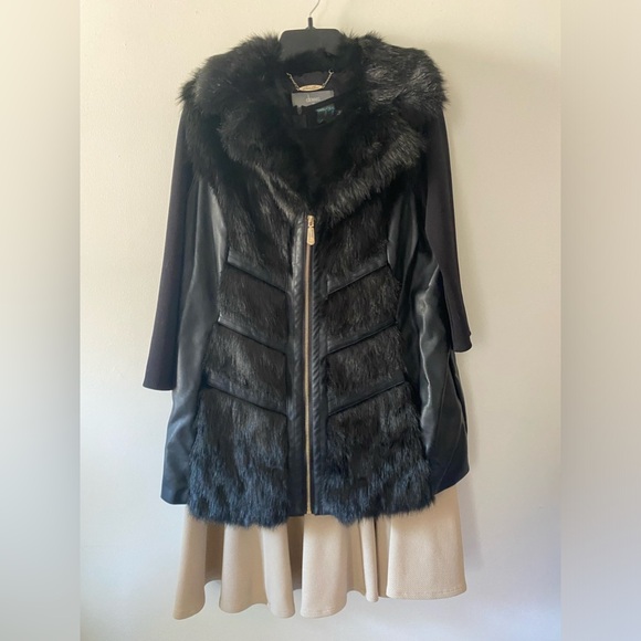 Dennis Basso Platinum Collection Chevron Faux Fur Vest on QVC - Picture 2 of 16